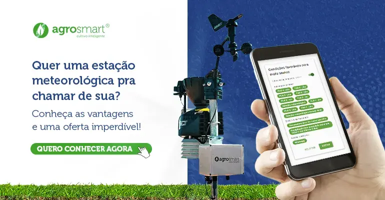 Banner para adquirir uma Estação Meteorológica da Agrosmart